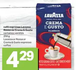 L'Intermarché CAFÉ ESPRESSO ROSSA OU CREMA & GUSTO, 250 g offer