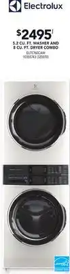 RONA 5.2 CU. FT. WASHER AND 8 CU. FT. DRYER COMBO offer