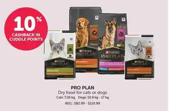 Mondou PRO PLAN Dry Food for cats or dogs offer