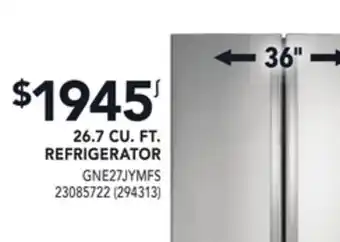 RONA 26.7 CU. FT. REFRIGERATOR offer