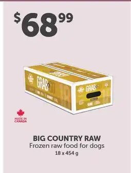 Mondou BIG COUNTRY RAW Frozen Raw Food for Dogs offer