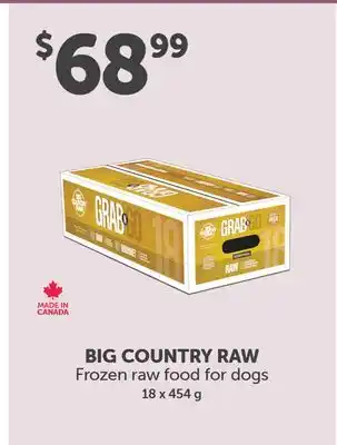 Mondou BIG COUNTRY RAW Frozen Raw Food for Dogs offer