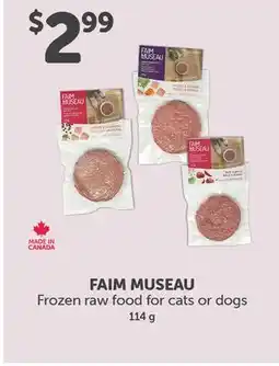 Mondou FAIM MUSEAU Frozen Raw Food for Cats or Dogs offer