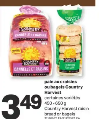 L'Intermarché PAIN AUX RAISINS OU BAGELS, 450 - 650 g offer