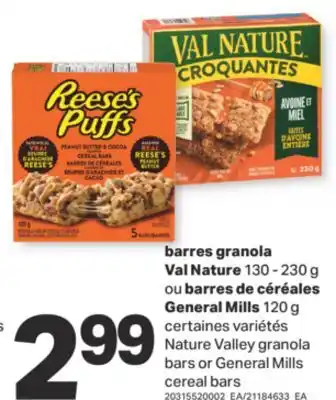 L'Intermarché BARRES GRANOLA, 130 - 230 G, OU BARRES DE CÉRÉALES, 120 G offer