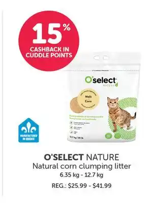 Mondou O'SELECT NATURE Natural Corn Clumping Litter offer