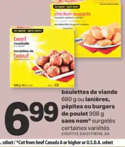 L'Intermarché BOULETTES DE VIANDE, 680 G OU LANIÈRES, PÈPITES OU BURGERS DE POULET, 908 G offer