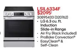 RONA LG 6.3 cu. ft. Induction Slide-in Range offer