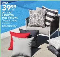 RONA 20 X 20 ASSORTED TOSS PILLOWS offer