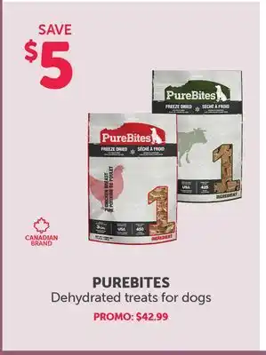 Mondou PUREBITES Dehydrated treats for dogs offer