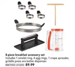 RONA BLACKSTONE 8-piece breakfast accessory set offer