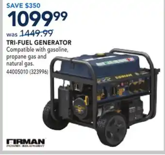 RONA TRI-FUEL GENERATOR offer