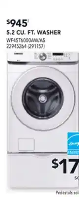 RONA 5.2 CU. FT. WASHER offer