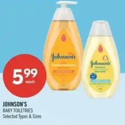 Shoppers Drug Mart Johnson's baby toiletries offer