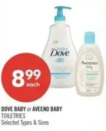 Shoppers Drug Mart Dove baby or aveeno baby toiletries offer