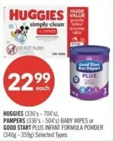 Shoppers Drug Mart Huggies, pampers baby wipes or good start offer