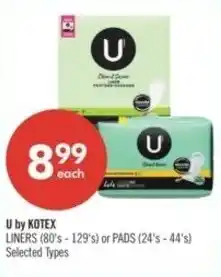 Shoppers Drug Mart U by kotex offer