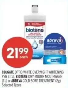 Shoppers Drug Mart Colgate, biotene or abreva offer