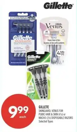 Shoppers Drug Mart Gillete skinguard, venus for pubic hair & skin or mach disposable razors offer