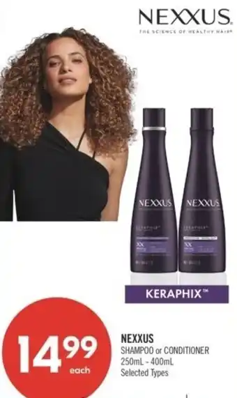 Shoppers Drug Mart Nexxus shampoo or conditioner offer