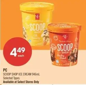 Shoppers Drug Mart PC scoop shop ice cream offer