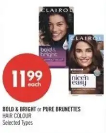 Shoppers Drug Mart Bold & bright or pure brunettes hair colour offer