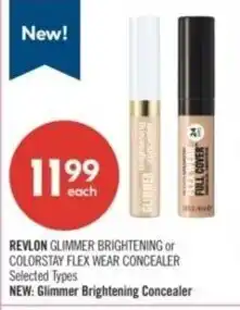 Shoppers Drug Mart Revlon glimmer brightening or colorstay flex wear concealer offer