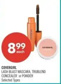 Shoppers Drug Mart Covergirl lash blast mascara, trublend concealer or powder offer