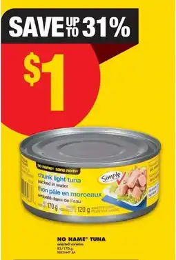 No Frills No name tuna offer