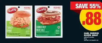 No Frills Carl buddig sliced meat offer