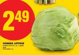 No Frills Iceberg lettuce offer