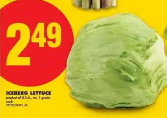 No Frills Iceberg lettuce offer