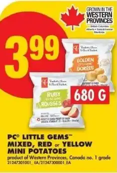 No Frills PC little gems mixed, red or yellow mini potatoes offer