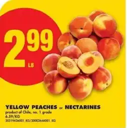 No Frills Yellow peaches or nectarines offer