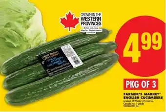 No Frills Farmer's market™ english cucumbers offer