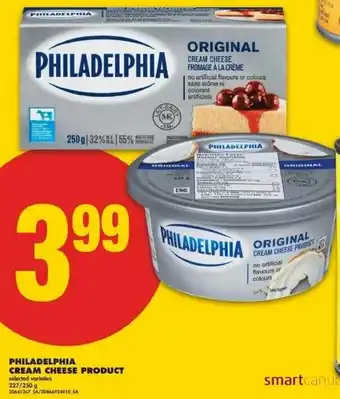 No Frills Philadelphia cream cheese product offer