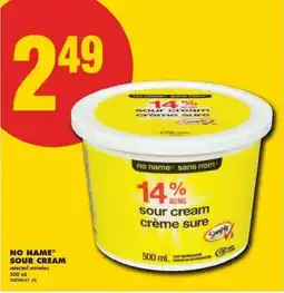 No Frills No name sour cream offer