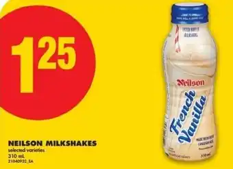 No Frills Neilson milkshakes offer