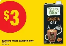 No Frills EARTH'S OWN BARISTA OAT offer