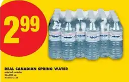 No Frills Real canadian spring water offer