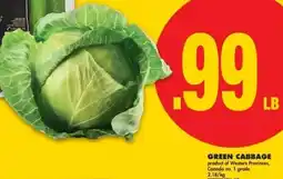 No Frills Green cabbage offer