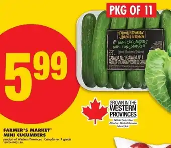 No Frills Farmer's market mini cucumbers offer