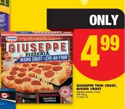 No Frills Giuseppe thin crust, rising crust offer