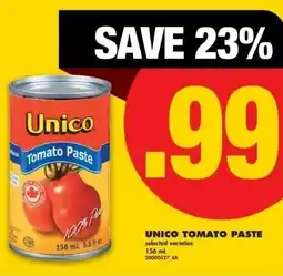 No Frills Unico tomato paste offer