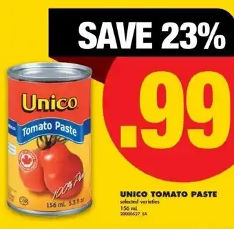 No Frills Unico tomato paste offer