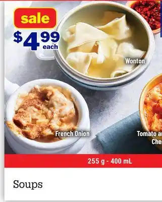 M & M Food Market Soups offer