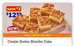 M & M Food Market Cookie Butter Blondie Cake offer