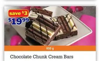 M & M Food Market Chocolate Chunk Cream Bars offer