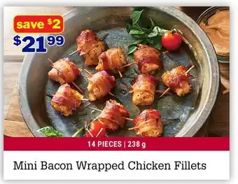 M & M Food Market Mini Bacon Wrapped Chicken Fillets offer