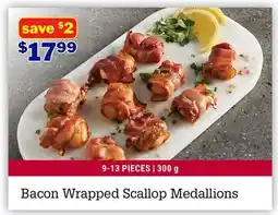 M & M Food Market Bacon Wrapped Scallop Medallions offer